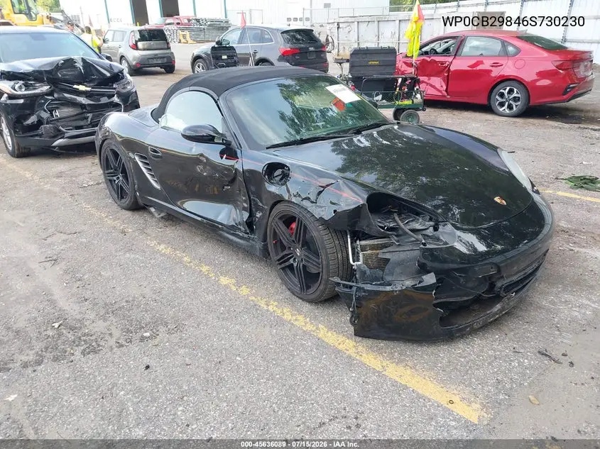2006 Porsche Boxster S VIN: WP0CB29846S730230 Lot: 45636089