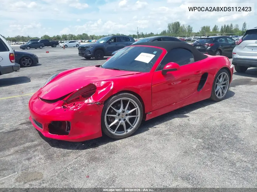 2013 Porsche Boxster VIN: WP0CA2A8XDS112423 Lot: 45474851