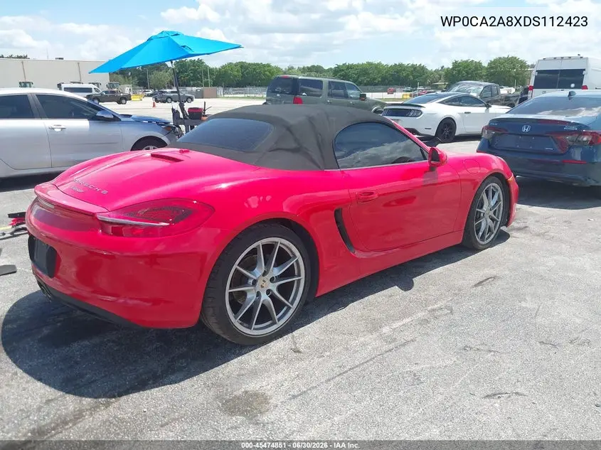 2013 Porsche Boxster VIN: WP0CA2A8XDS112423 Lot: 45474851