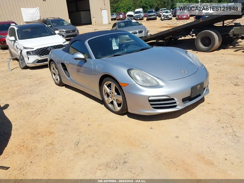 2014 Porsche Boxster VIN: WP0CA2A81ES121948 Lot: 45290864