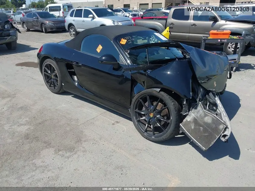 2016 Porsche Boxster Black Edition VIN: WP0CA2A80GS120308 Lot: 45171677