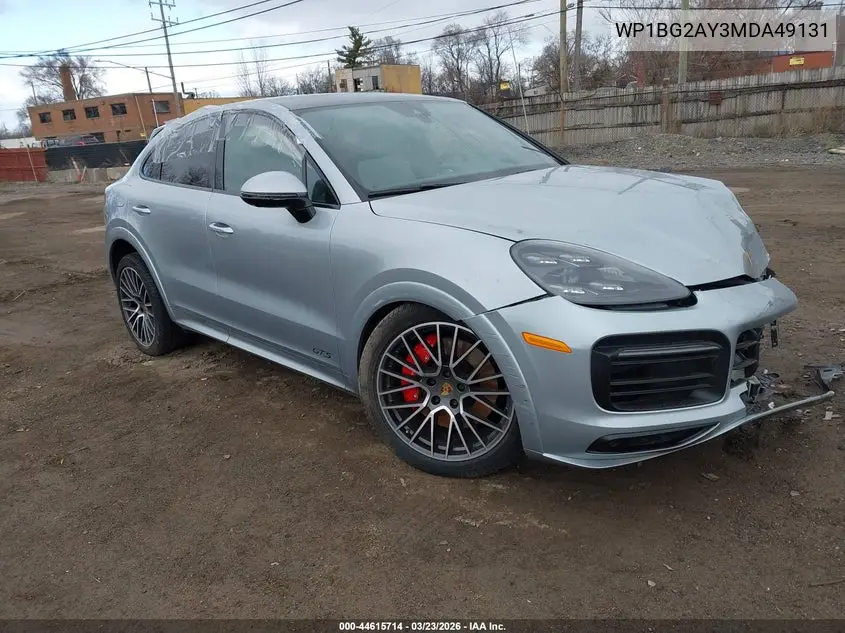 2021 Porsche Cayenne Coupe Gts VIN: WP1BG2AY3MDA49131 Lot: 44615714