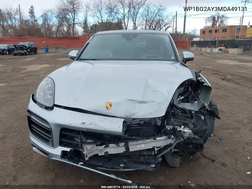 2021 Porsche Cayenne Coupe Gts VIN: WP1BG2AY3MDA49131 Lot: 44615714
