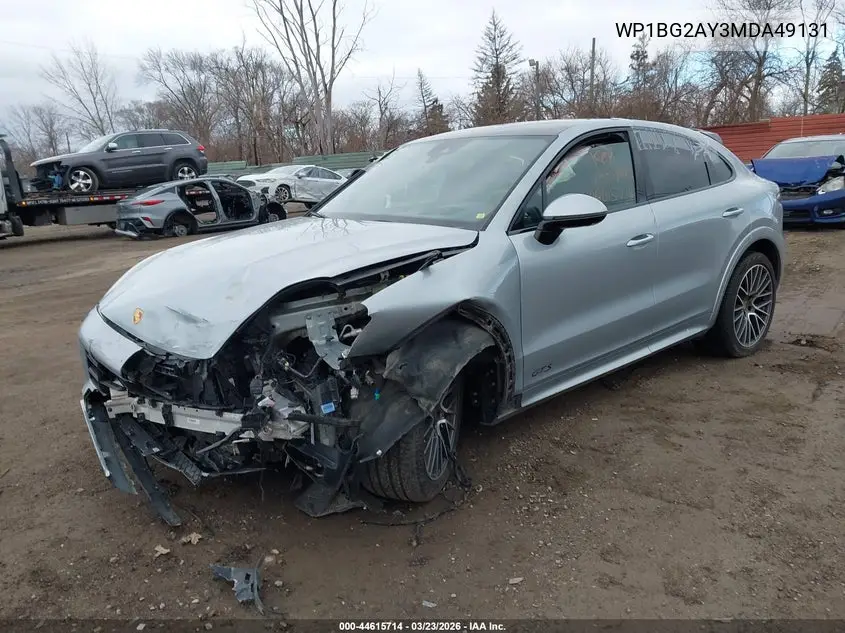 2021 Porsche Cayenne Coupe Gts VIN: WP1BG2AY3MDA49131 Lot: 44615714