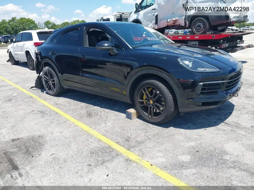 2021 Porsche Cayenne Coupe VIN: WP1BA2AY2MDA42298 Lot: 45117493