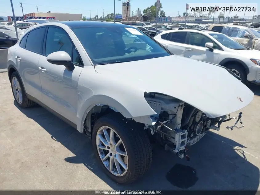 2023 Porsche Cayenne Coupe Platinum Edition VIN: WP1BA2AY3PDA27734 Lot: 44749190