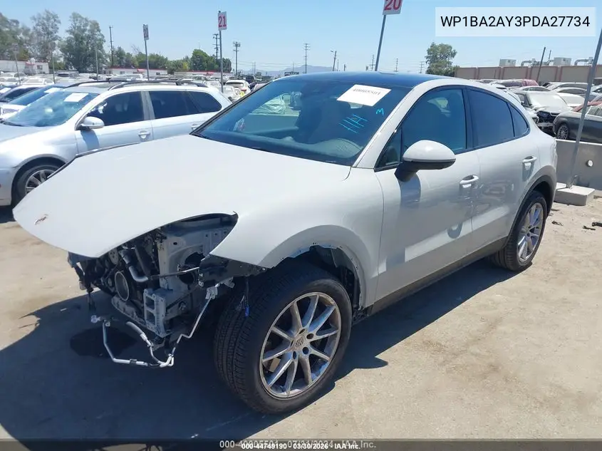 2023 Porsche Cayenne Coupe Platinum Edition VIN: WP1BA2AY3PDA27734 Lot: 44749190