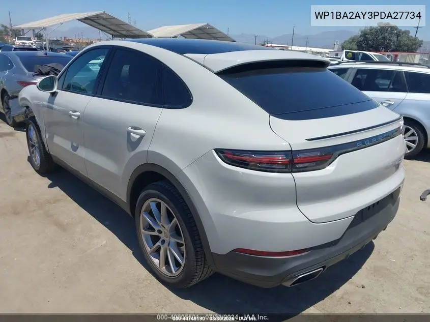 2023 Porsche Cayenne Coupe Platinum Edition VIN: WP1BA2AY3PDA27734 Lot: 44749190