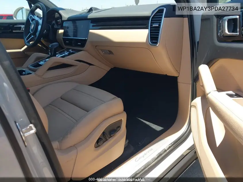 2023 Porsche Cayenne Coupe Platinum Edition VIN: WP1BA2AY3PDA27734 Lot: 44749190