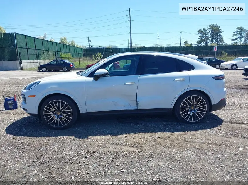 2023 Porsche Cayenne Coupe Platinum Edition VIN: WP1BA2AY1PDA27246 Lot: 44883389