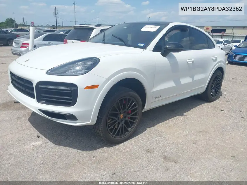 2023 Porsche Cayenne Coupe Gts VIN: WP1BG2AY8PDA32362 Lot: 45238466