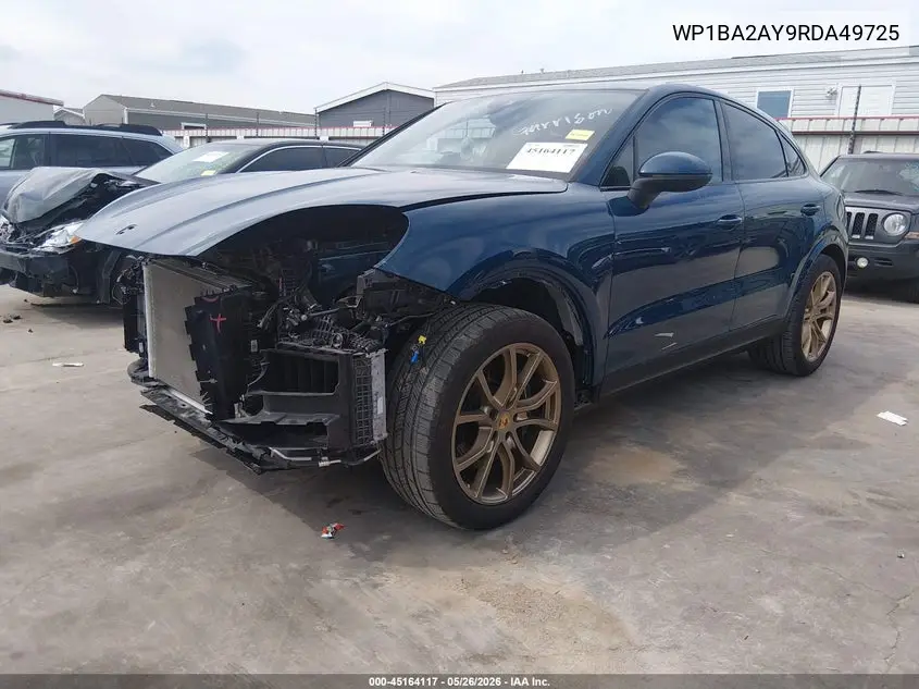 2024 Porsche Cayenne Coupe VIN: WP1BA2AY9RDA49725 Lot: 45164117