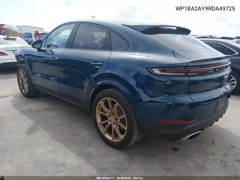 2024 Porsche Cayenne Coupe VIN: WP1BA2AY9RDA49725 Lot: 45164117