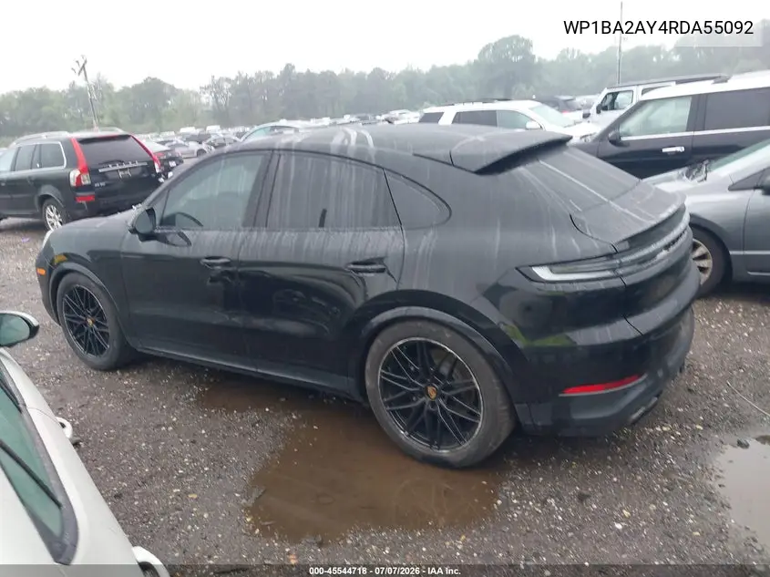 2024 Porsche Cayenne Coupe VIN: WP1BA2AY4RDA55092 Lot: 45544718