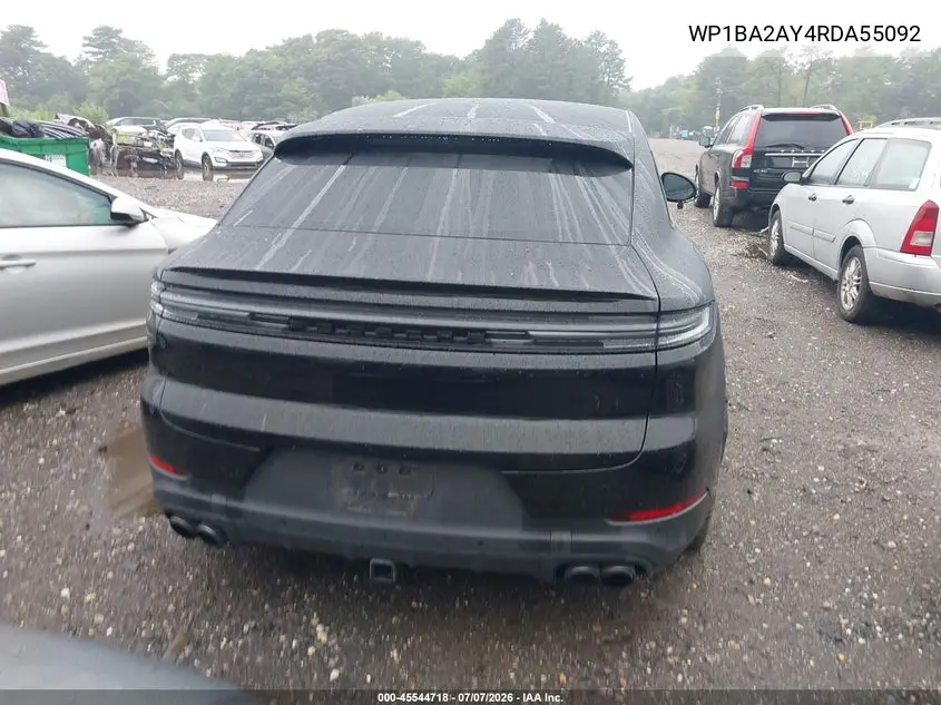 2024 Porsche Cayenne Coupe VIN: WP1BA2AY4RDA55092 Lot: 45544718