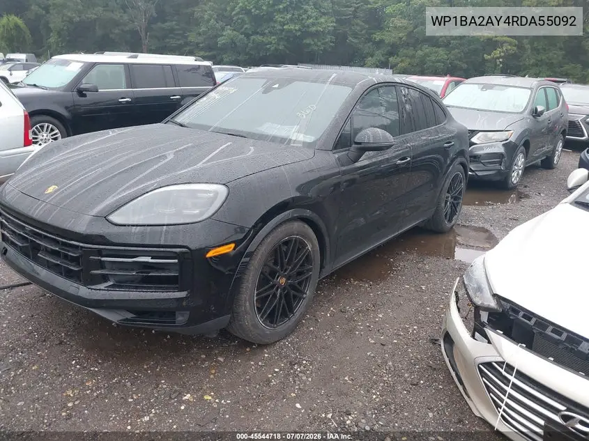 2024 Porsche Cayenne Coupe VIN: WP1BA2AY4RDA55092 Lot: 45544718