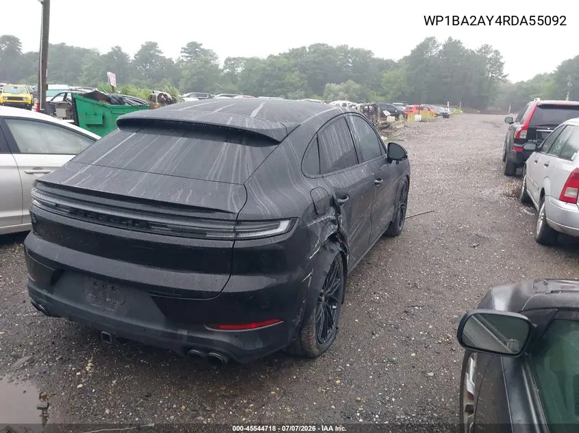 2024 Porsche Cayenne Coupe VIN: WP1BA2AY4RDA55092 Lot: 45544718