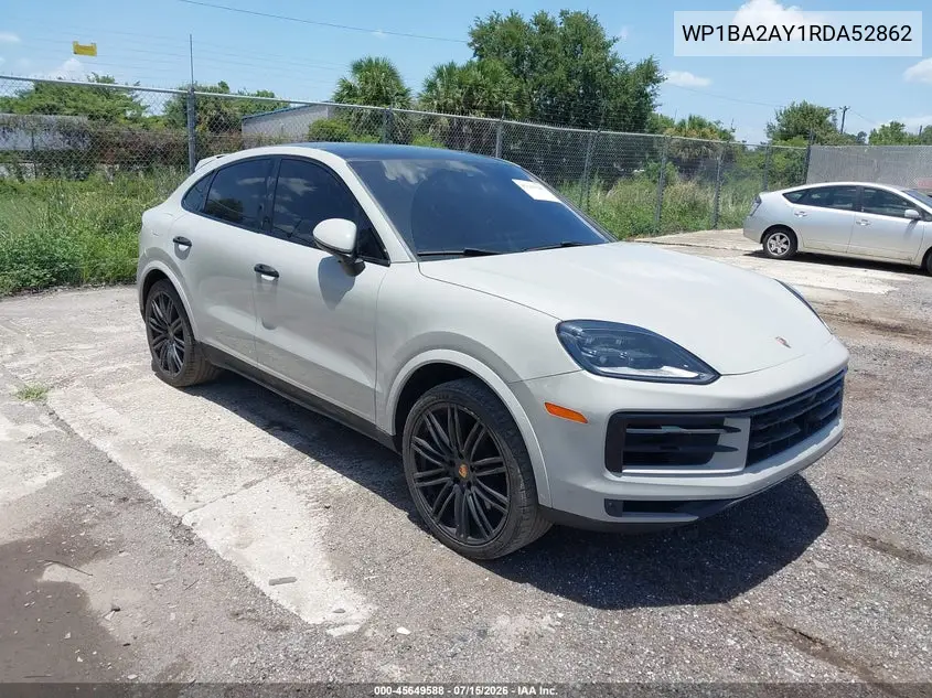 2024 Porsche Cayenne Coupe VIN: WP1BA2AY1RDA52862 Lot: 45649588