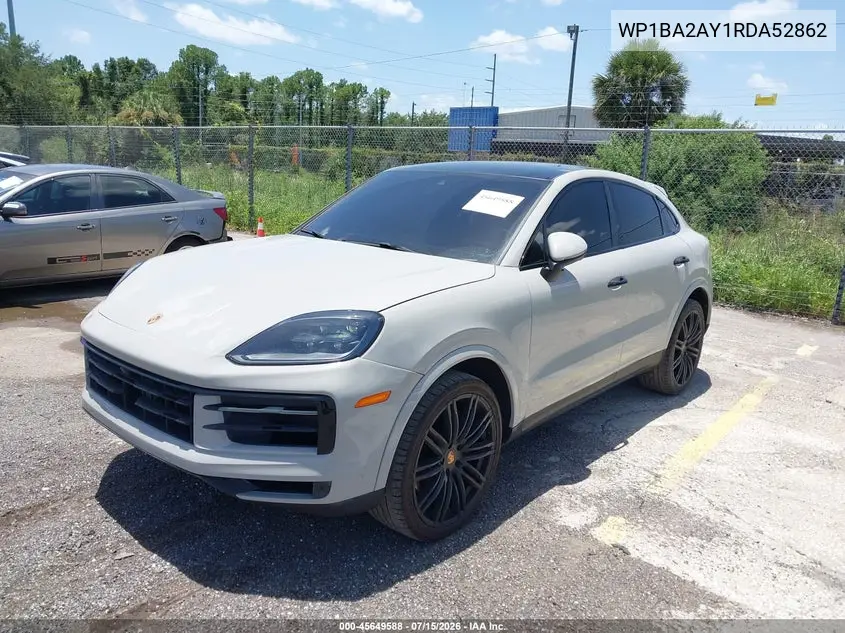 2024 Porsche Cayenne Coupe VIN: WP1BA2AY1RDA52862 Lot: 45649588