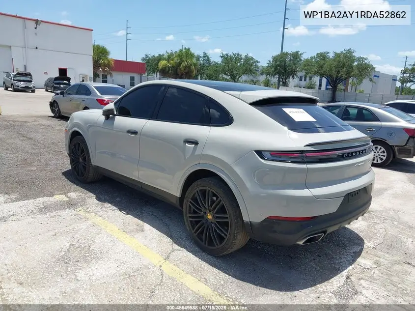 2024 Porsche Cayenne Coupe VIN: WP1BA2AY1RDA52862 Lot: 45649588