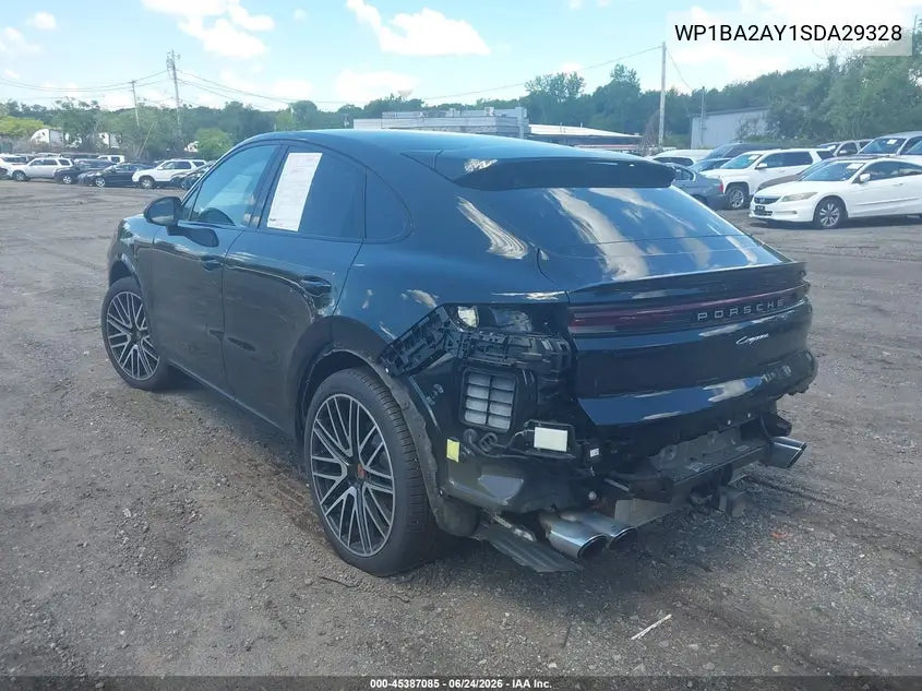 2025 Porsche Cayenne Coupe VIN: WP1BA2AY1SDA29328 Lot: 45387085