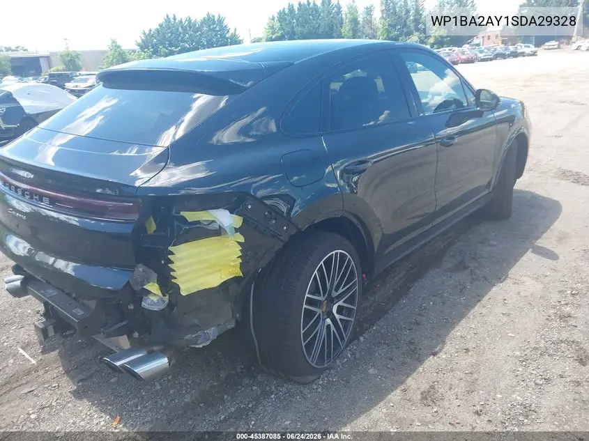2025 Porsche Cayenne Coupe VIN: WP1BA2AY1SDA29328 Lot: 45387085