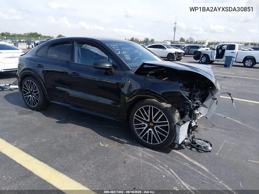 2025 Porsche Cayenne Coupe VIN: WP1BA2AYXSDA30851 Lot: 45417452