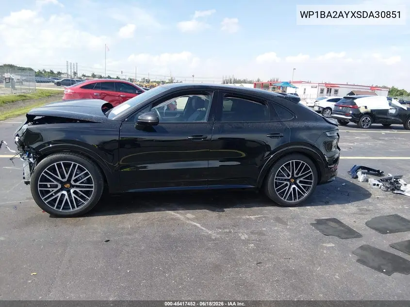 2025 Porsche Cayenne Coupe VIN: WP1BA2AYXSDA30851 Lot: 45417452