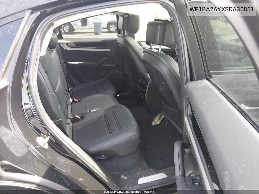 2025 Porsche Cayenne Coupe VIN: WP1BA2AYXSDA30851 Lot: 45417452