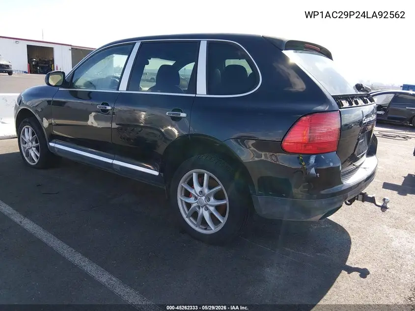 2004 Porsche Cayenne Turbo VIN: WP1AC29P24LA92562 Lot: 45262333
