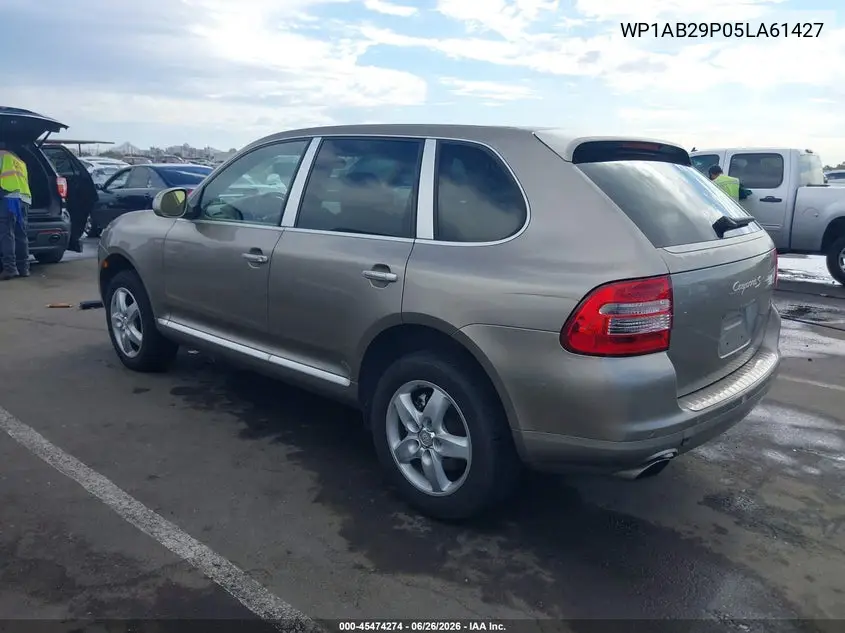 2005 Porsche Cayenne S VIN: WP1AB29P05LA61427 Lot: 45474274