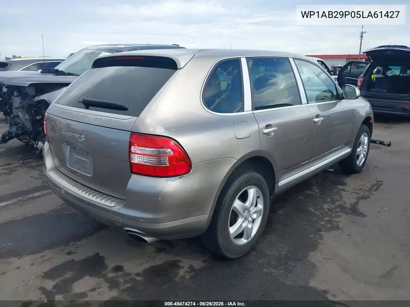 2005 Porsche Cayenne S VIN: WP1AB29P05LA61427 Lot: 45474274