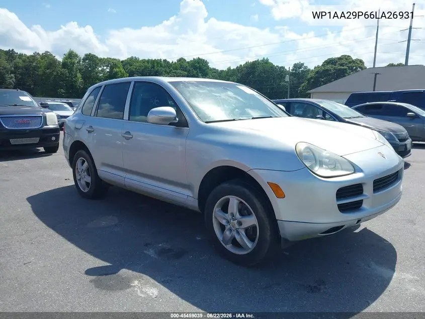 2006 Porsche Cayenne VIN: WP1AA29P66LA26931 Lot: 45459039