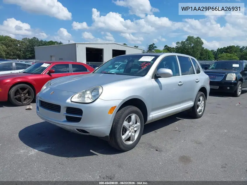 2006 Porsche Cayenne VIN: WP1AA29P66LA26931 Lot: 45459039