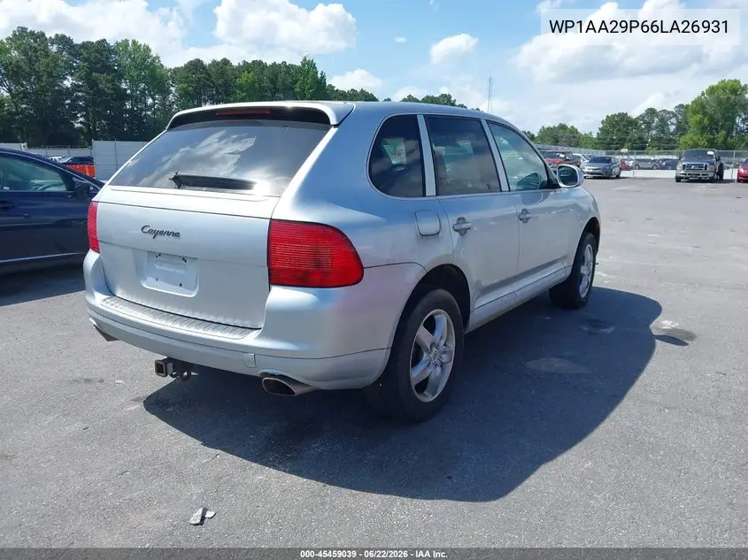 2006 Porsche Cayenne VIN: WP1AA29P66LA26931 Lot: 45459039