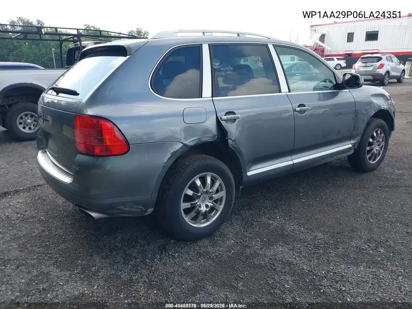 2006 Porsche Cayenne VIN: WP1AA29P06LA24351 Lot: 45469376