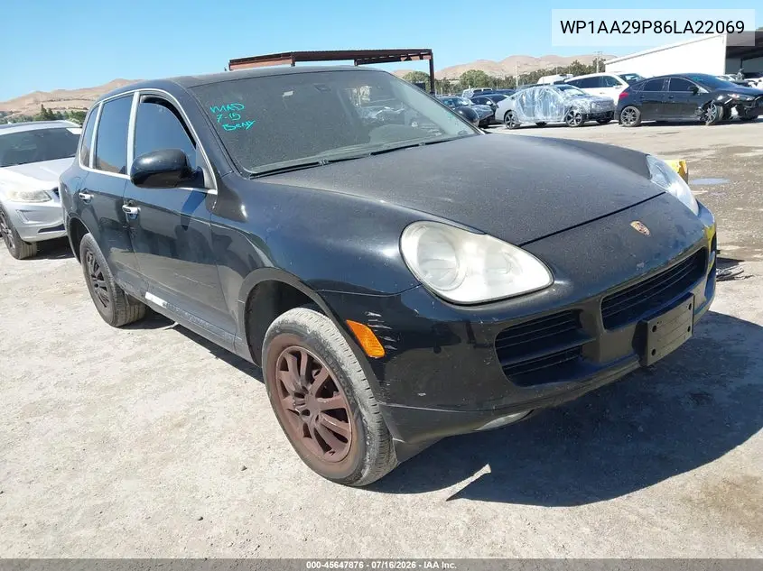 2006 Porsche Cayenne VIN: WP1AA29P86LA22069 Lot: 45647876
