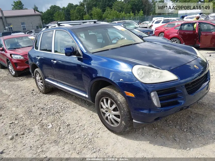 2008 Porsche Cayenne VIN: WP1AA29P08LA15149 Lot: 45566602