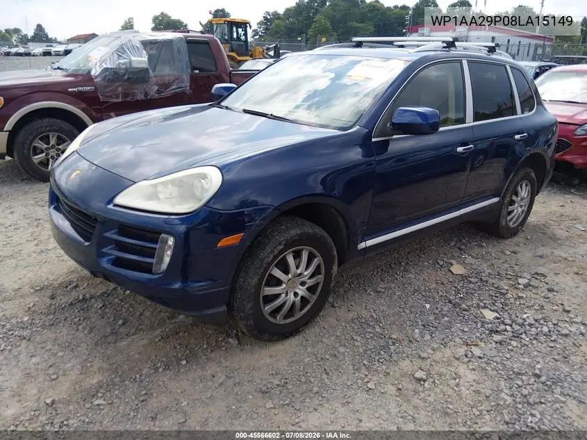 2008 Porsche Cayenne VIN: WP1AA29P08LA15149 Lot: 45566602