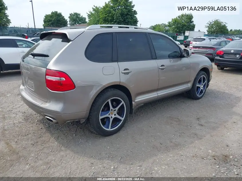 2009 Porsche Cayenne VIN: WP1AA29P59LA05136 Lot: 45449696