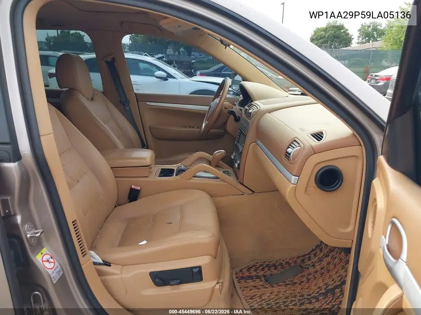 2009 Porsche Cayenne VIN: WP1AA29P59LA05136 Lot: 45449696