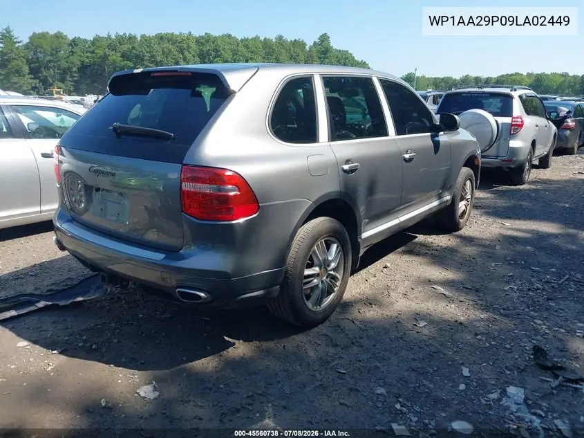 2009 Porsche Cayenne VIN: WP1AA29P09LA02449 Lot: 45560738