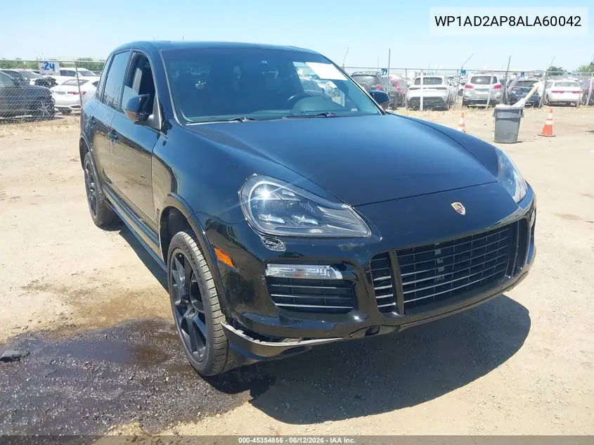 2010 Porsche Cayenne Gts VIN: WP1AD2AP8ALA60042 Lot: 45354856