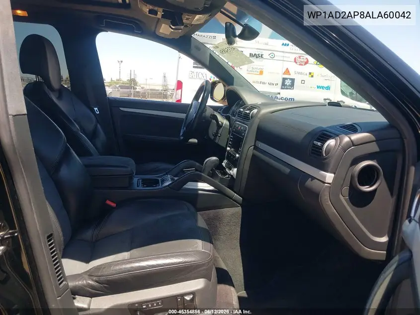 2010 Porsche Cayenne Gts VIN: WP1AD2AP8ALA60042 Lot: 45354856