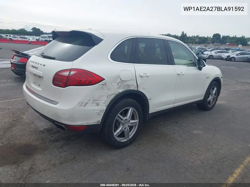 2011 Porsche Cayenne Hybrid S VIN: WP1AE2A27BLA91592 Lot: 45446391