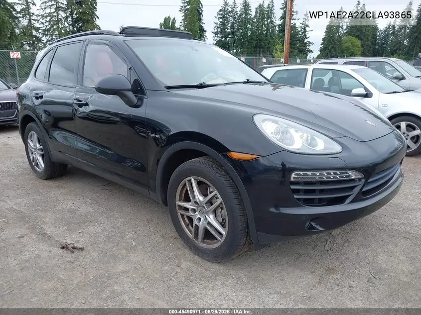 2012 Porsche Cayenne Hybrid S VIN: WP1AE2A22CLA93865 Lot: 45490971