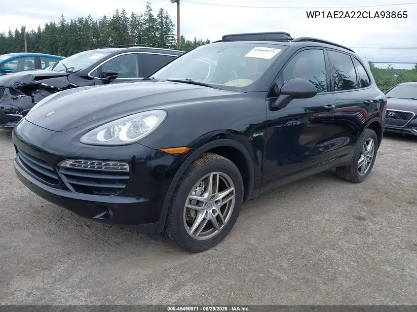 2012 Porsche Cayenne Hybrid S VIN: WP1AE2A22CLA93865 Lot: 45490971
