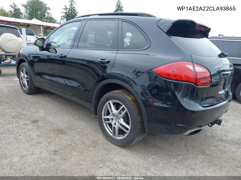 2012 Porsche Cayenne Hybrid S VIN: WP1AE2A22CLA93865 Lot: 45490971