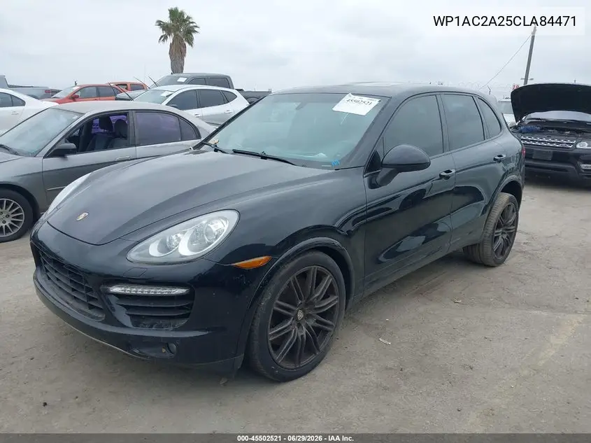2012 Porsche Cayenne Turbo VIN: WP1AC2A25CLA84471 Lot: 45502521