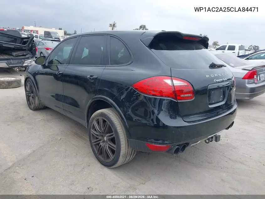 2012 Porsche Cayenne Turbo VIN: WP1AC2A25CLA84471 Lot: 45502521